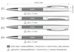 Ручка шариковая VIVA PENS Toro lux, жёлтый TOL04-0104